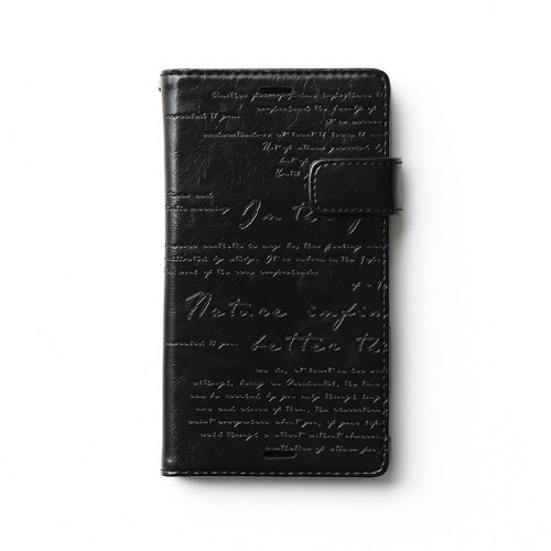 docomo au softbank【Xperia Z3 ケース】ZENUS Lettering Diary （レタリングダイアリー）Brown, Black