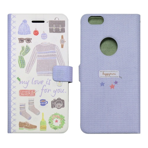 iPhone6s ケース 手帳型 Happymori Winter Daily Diary（ハッピーモリ ウィンターデイリーダイアリー）アイフォン iPhone6