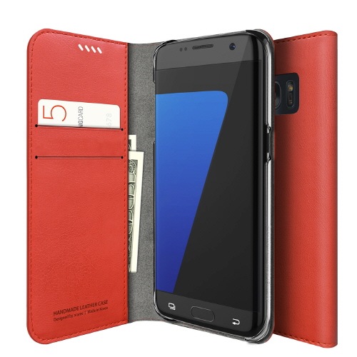 Galaxy S7 edge ケース 手帳型 araree MUSTANG（アラリー マスタング）ギャラクシー エスセブン エッジ