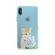 iPhone XS / X ケース Dparks ソフトクリアケース パステルネコ（ディーパークス）アイフォン カバー