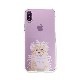 iPhone XS / X ケース Dparks ソフトクリアケース パステルネコ（ディーパークス）アイフォン カバー
