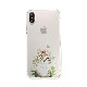 iPhone XS / X ケース Dparks ソフトクリアケース パステルネコ（ディーパークス）アイフォン カバー