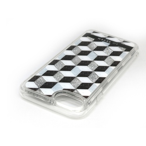 iPhone SE (第3世代) ケース カバー SO SEVEN FASHION CUBIC GLITTER [iPhone SE3/SE2/XS/X8/7]