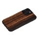 iPhone 13 Pro Max ケース 天然木 バックカバー Man&Wood Ebony 【 iPhone 12 Pro Max / 11 Pro Max 】 木製 背面カバー型 アイフォンケース 