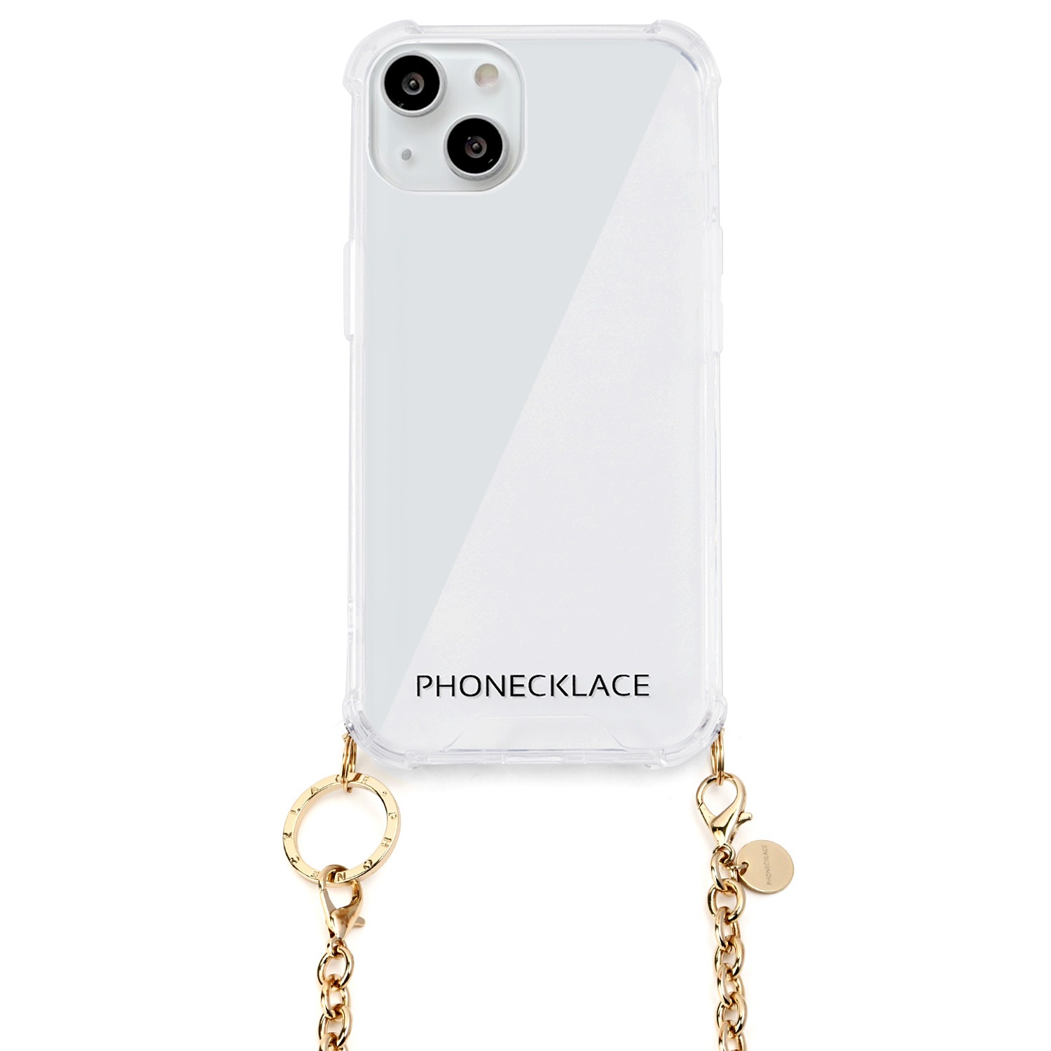 iPhone SE (第3世代) ケース カバー Phonecklace ストラップ用リング付き クリア ケース [iPhone 13/13 Pro/13 mini/13 Pro Max/SE3/SE2/12 Pro/12/12 mini]