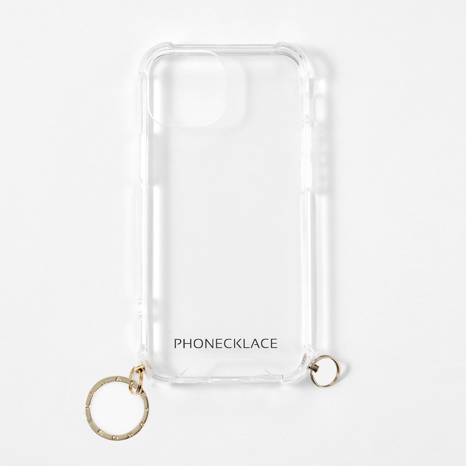 iPhone SE (第3世代) ケース カバー Phonecklace ストラップ用リング付き クリア ケース [iPhone 13/13 Pro/13 mini/13 Pro Max/SE3/SE2/12 Pro/12/12 mini]