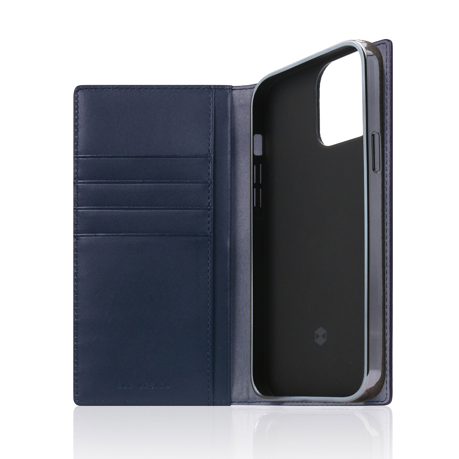 iPhone 13 / 13 Pro レザーケース SLG Design Edition Calf Skin Leather Diary【手帳型 / 本革 / ファブリック】 
