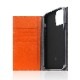 iPhone 13 / 13 Pro レザーケース SLG Design Edition Calf Skin Leather Diary【手帳型 / 本革 / ファブリック】 