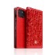 iPhone 13 / 13 Pro レザーケース SLG Design Edition Calf Skin Leather Diary【手帳型 / 本革 / ファブリック】 