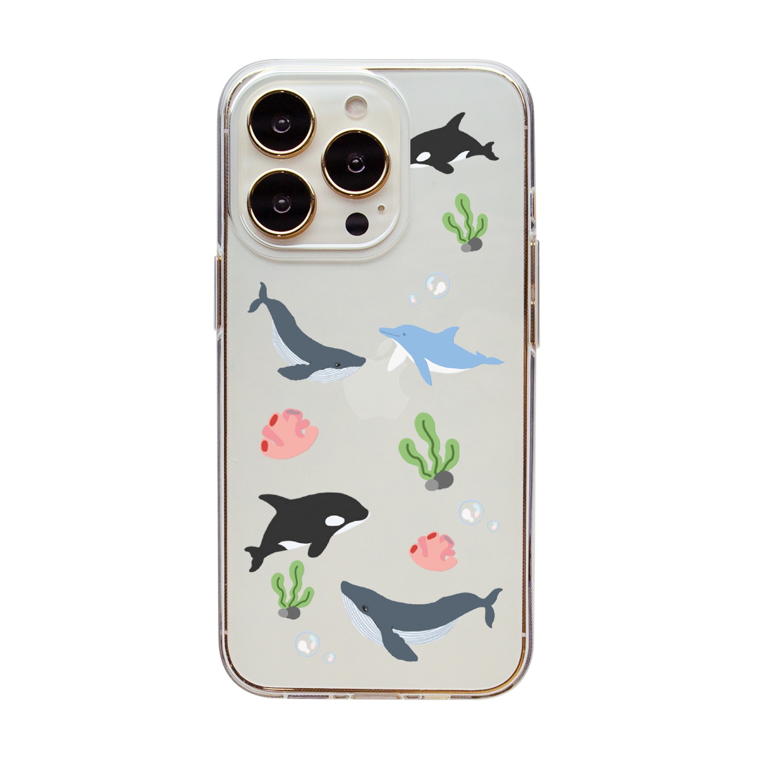 Dparks [ iPhone 14 / 14 Pro ] ソフトクリアケース オーシャン