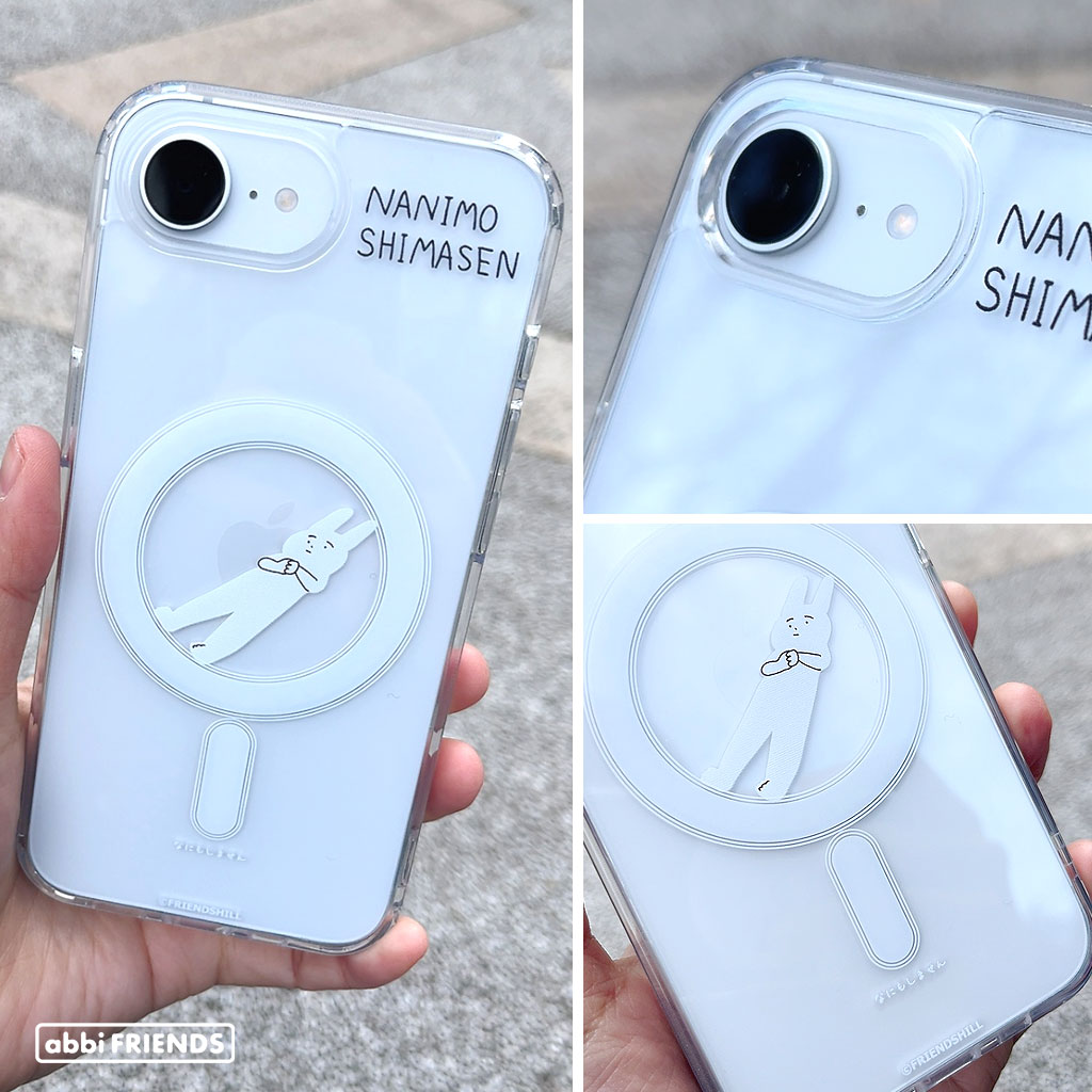 [iPhone 16e 用] なにもしないうさぎMagSafe対応クリアケース　公式ライセンス品