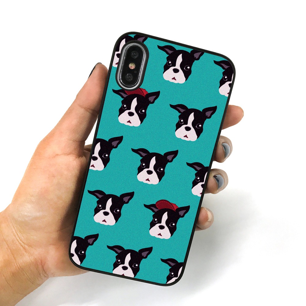 iPhone XS / X ケース Dparks ブラックケース Fashionable Dog（ディーパークス）アイフォン カバー