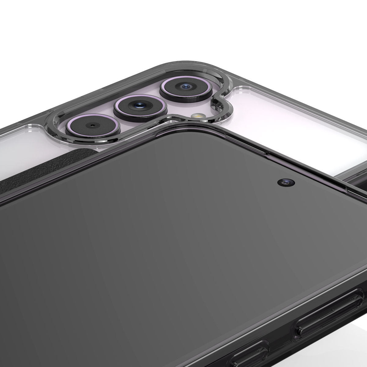 [Galaxy A55 5G対応] DUPLE S スマホケース クリアブラック