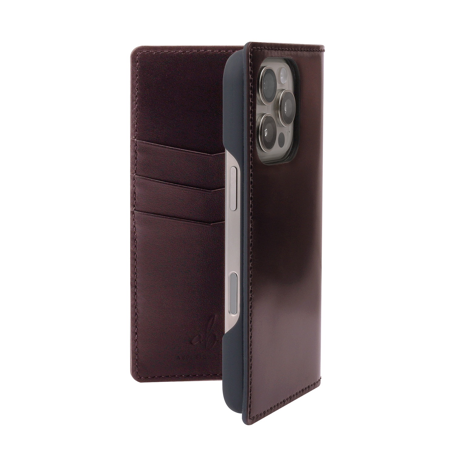 [注文生産！職人がつくる] 本革 手帳型 ROCADO シェルコードバン MagSafe対応ケース [ iPhone 17 / 17 Pro / iPhone 16 / 16 Pro / 15 / 15 Pro] 