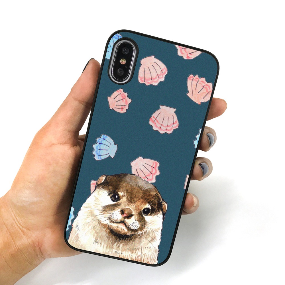 【iPhone XS / X ケース】 Dparks ブラックケース アニマル＆フード