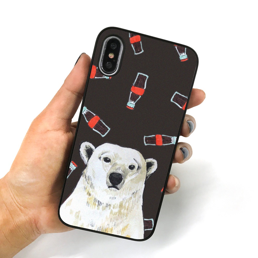 【iPhone XS / X ケース】 Dparks ブラックケース アニマル＆フード