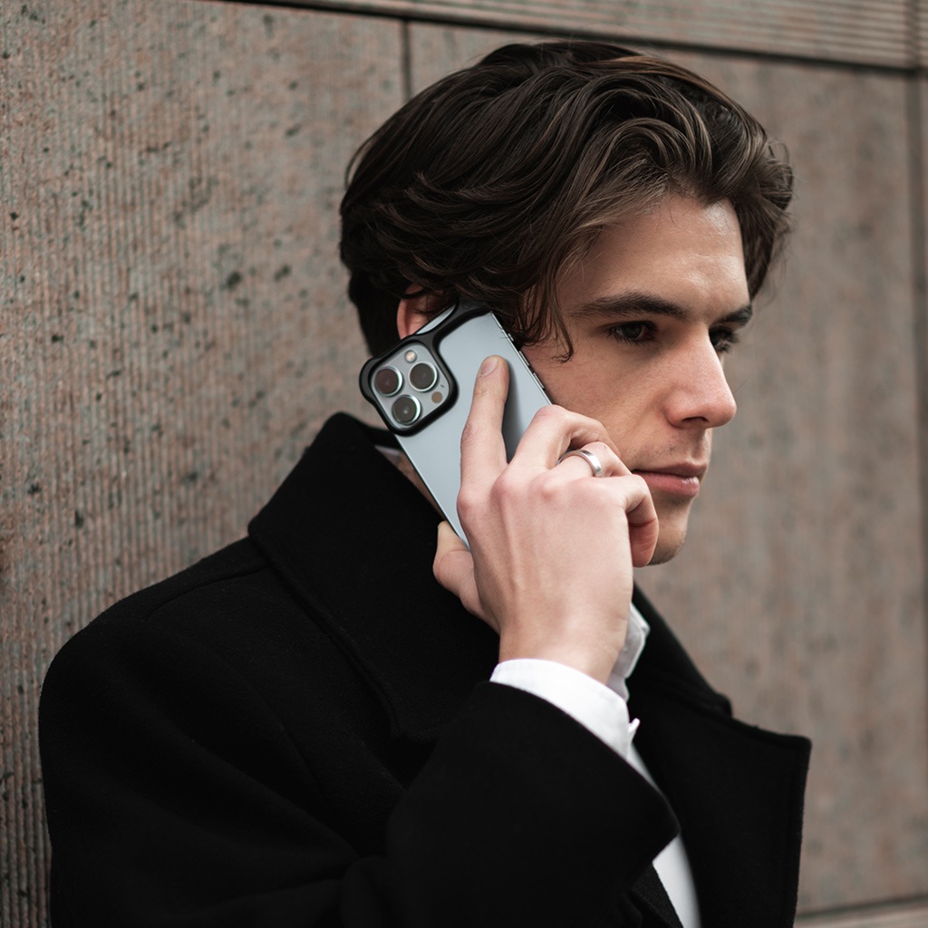 アルミバンパー ケース [ iPhone 14 Pro / 14Pro Max 用 ] アルミ・マットブラック | アークパルス