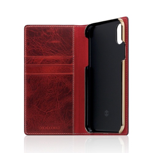 【iPhone XS / X ケース】 SLG Design Badalassi Wax case （バダラッシーワックスケース） 【手帳型 / 本革】