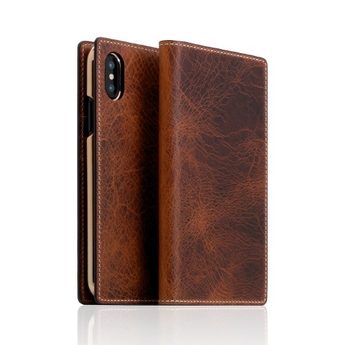 【iPhone XS / X ケース】 SLG Design Badalassi Wax case （バダラッシーワックスケース） 【手帳型 / 本革】