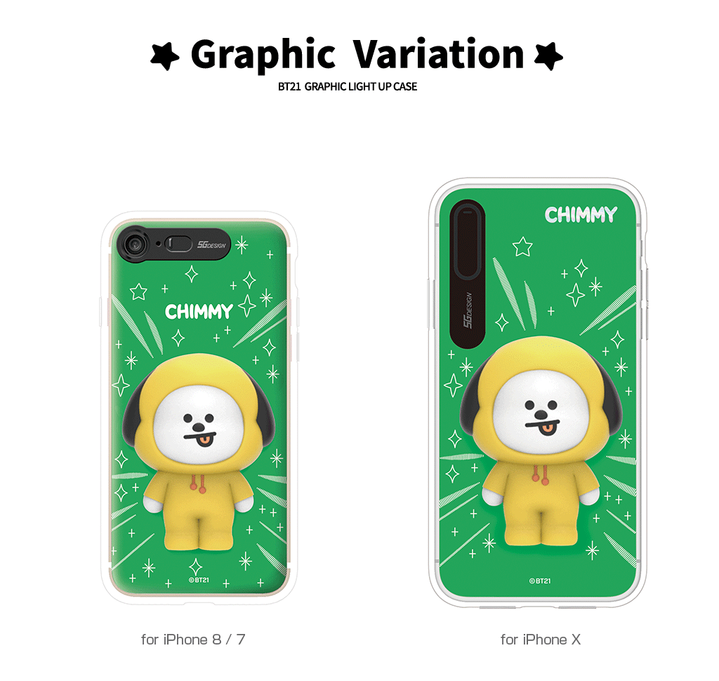 Iphone Se 第2世代 Se2 Xs X 8 7 ケース Bt21 Light Up Silicon Case ユニバ スター ラインフレンズ 公式ライセンス商品 並行輸入 Mycaseshop 通販