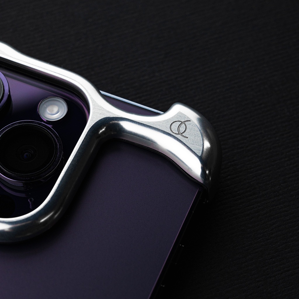 [ iPhone 14 Pro 用 ] アルミバンパー ケース | アークパルス アルミ・シルバー