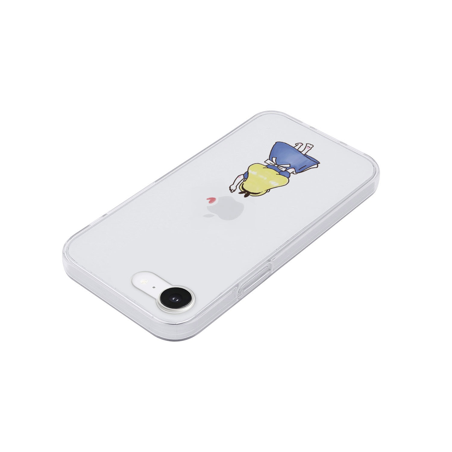 [iPhone 16e 用] ソフト クリアケース 童話 お姫様 アリス 透明カバー