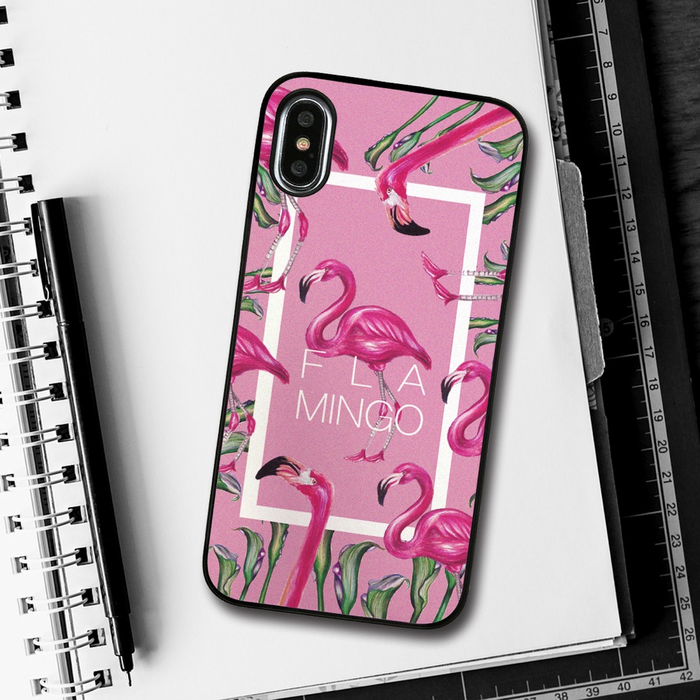 iPhone XS / X ケース Dparks ブラックケース FLAMINGO SQUARE（ディーパークス）アイフォン カバー