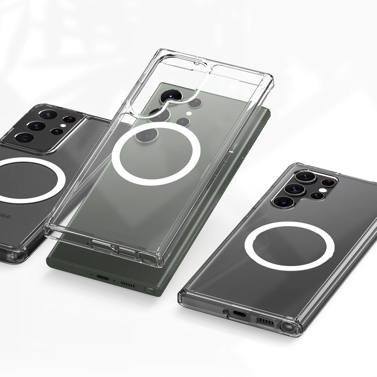 Galaxy S24 / S24 Ultra MagSafe対応 Duple M クリアケース for S24 FE / S23 FE / S23 / S23 Ultra