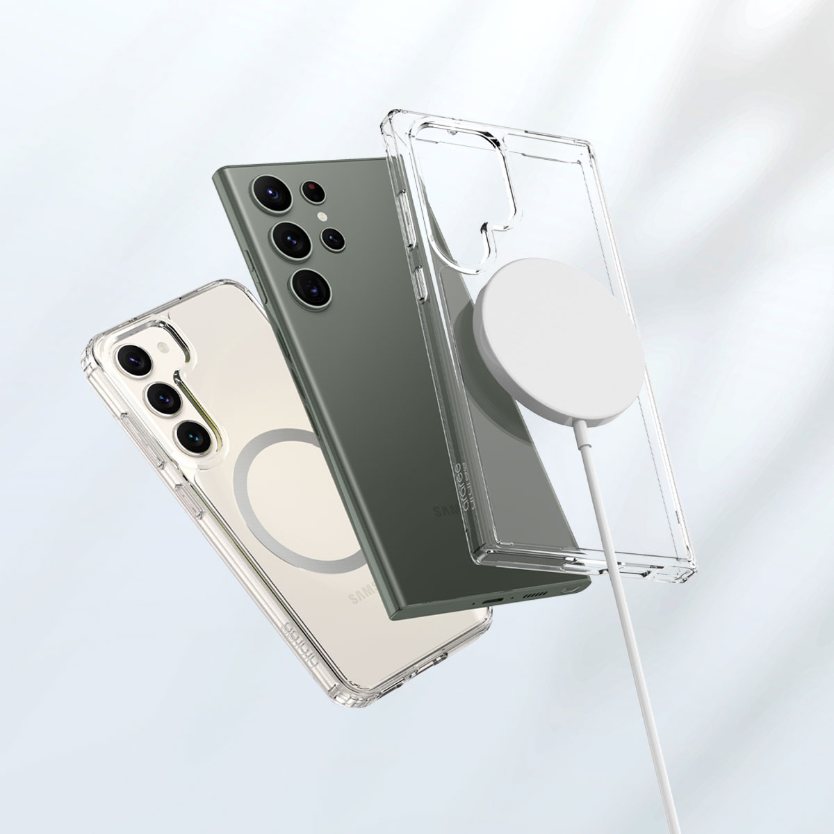 Galaxy S24 / S24 Ultra MagSafe対応 Duple M クリアケース for S24 FE / S23 FE / S23 / S23 Ultra