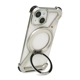 [iPhone 16 / 16 Pro / 16 Pro Max 用] 360 RingStand アルミ・シルバー（リングスタンド）ケース for iPhone 16 / 15 シリーズ ]