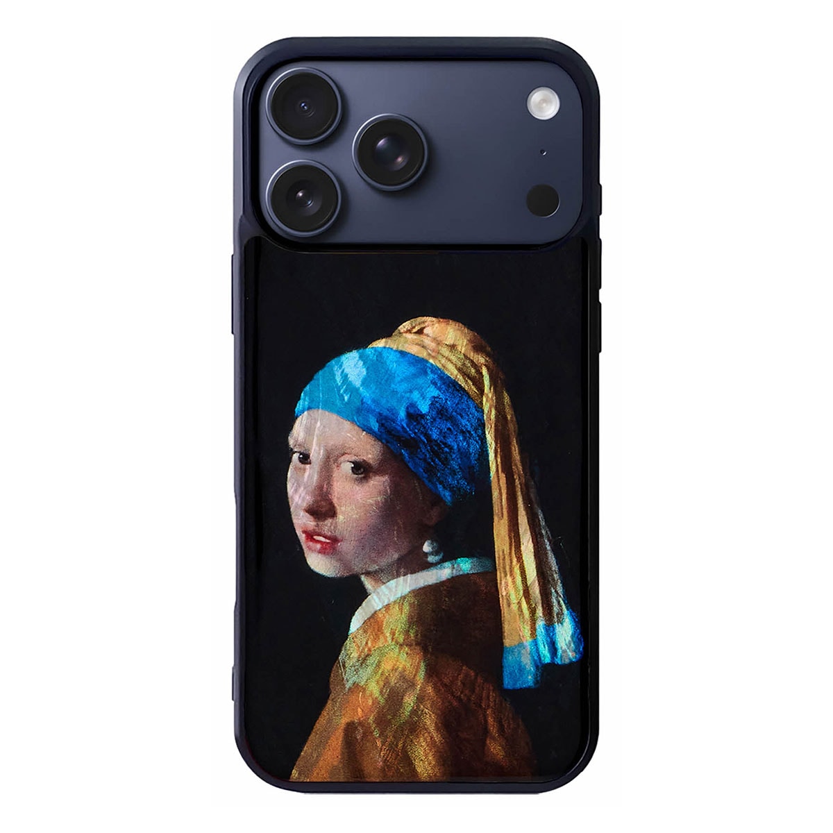 [ iPhone 17 Pro Max 用] 天然貝ケース 名画 真珠の耳飾りの少女 for iPhone 16 Plus / 16 Pro Max