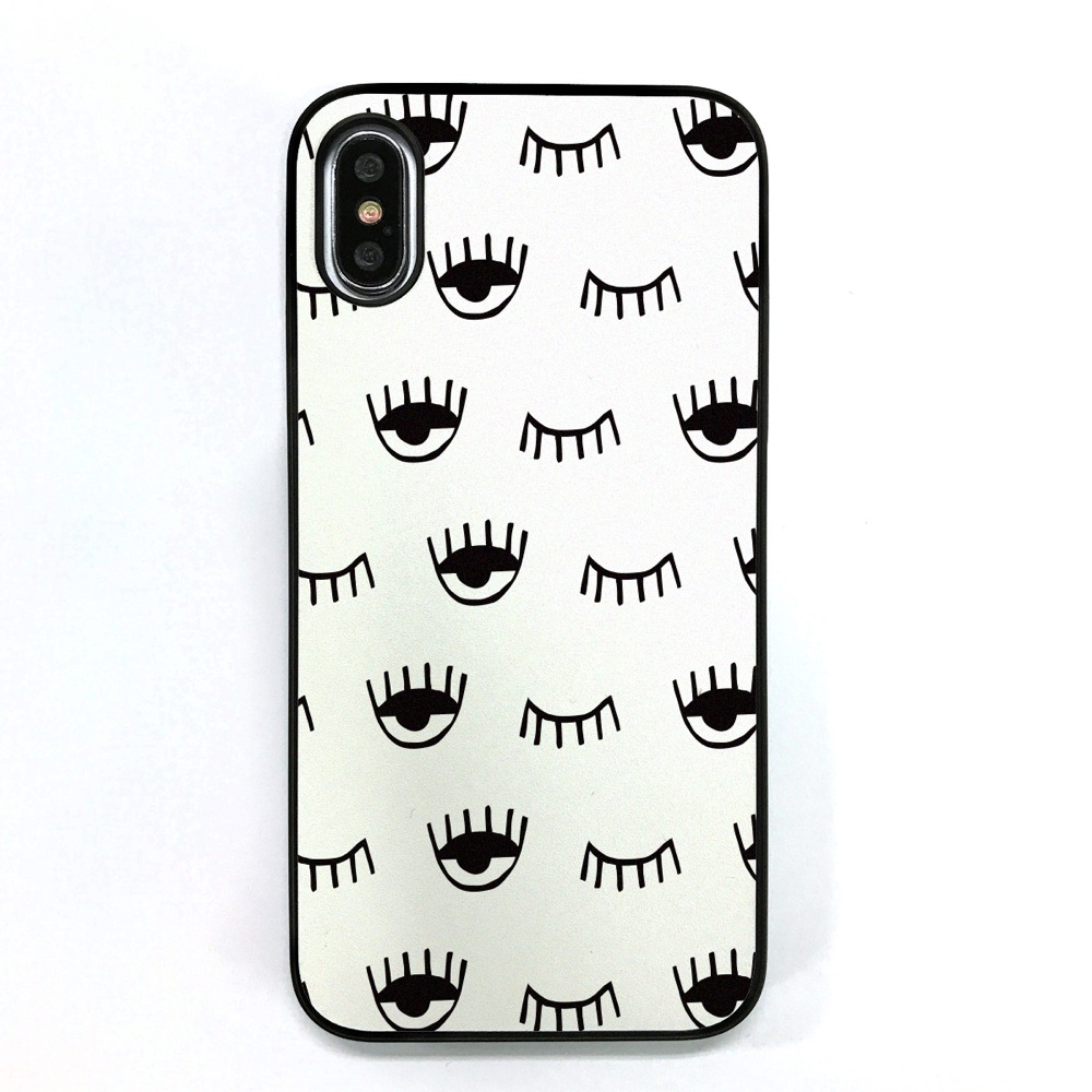 iPhone XS / X ケース Dparks ブラックケース ウィンク（ディーパークス）アイフォン カバー