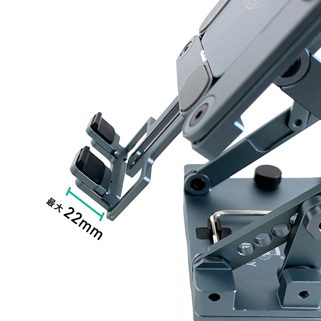 Fineday Foldable Stand 68mm [360度回転 折りたたみ スタンド for タブレット・iPad・スマホ]