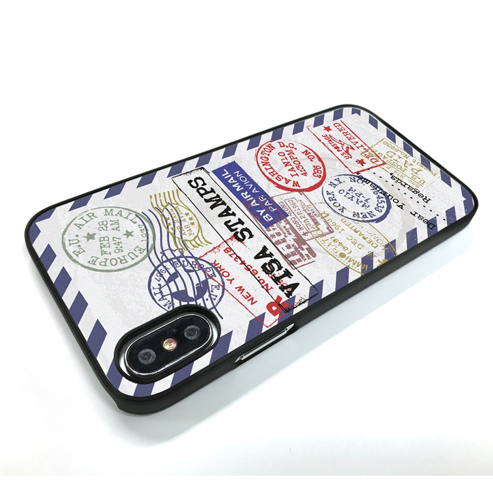 【iPhone XS / X ケース】 Dparks ブラックケース スタンプ