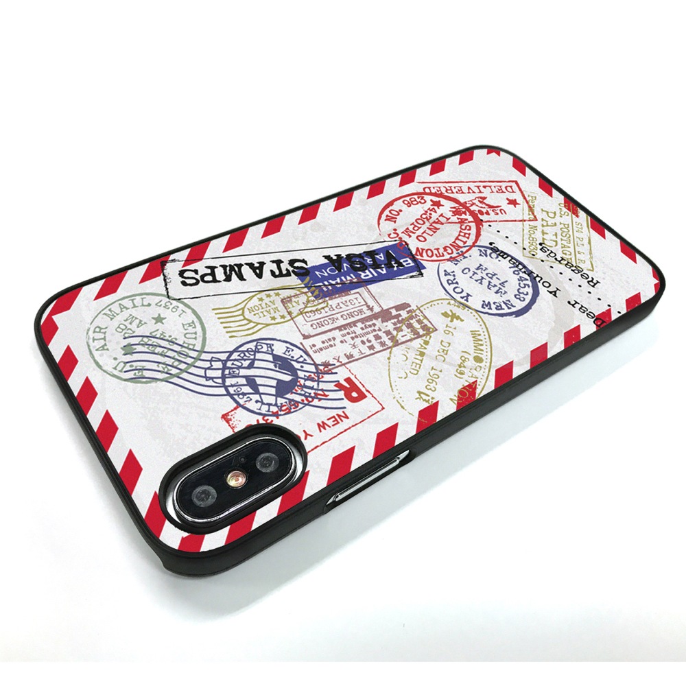 【iPhone XS / X ケース】 Dparks ブラックケース スタンプ