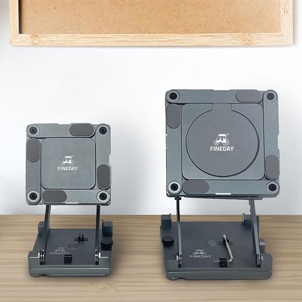 Fineday Foldable Stand 88mm [360度回転 折りたたみ スタンド for ノートPC・iPad・スマホ]
