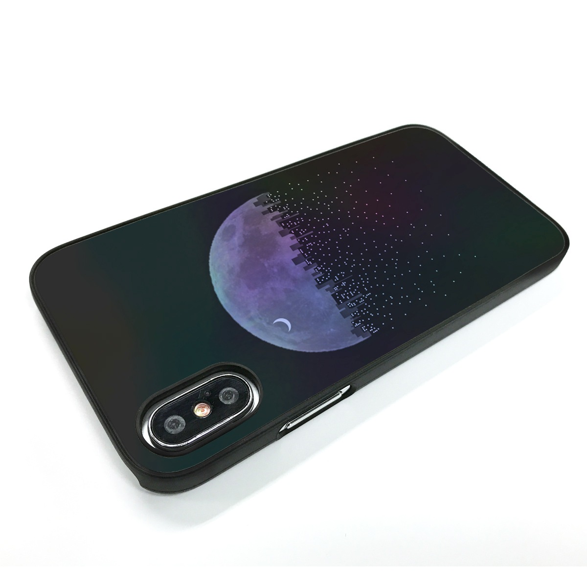 iPhone XS / X ケース Dparks Twinkle Case レイニングシティ（ディーパークス トゥインクルケース）アイフォン カバー ホログラム