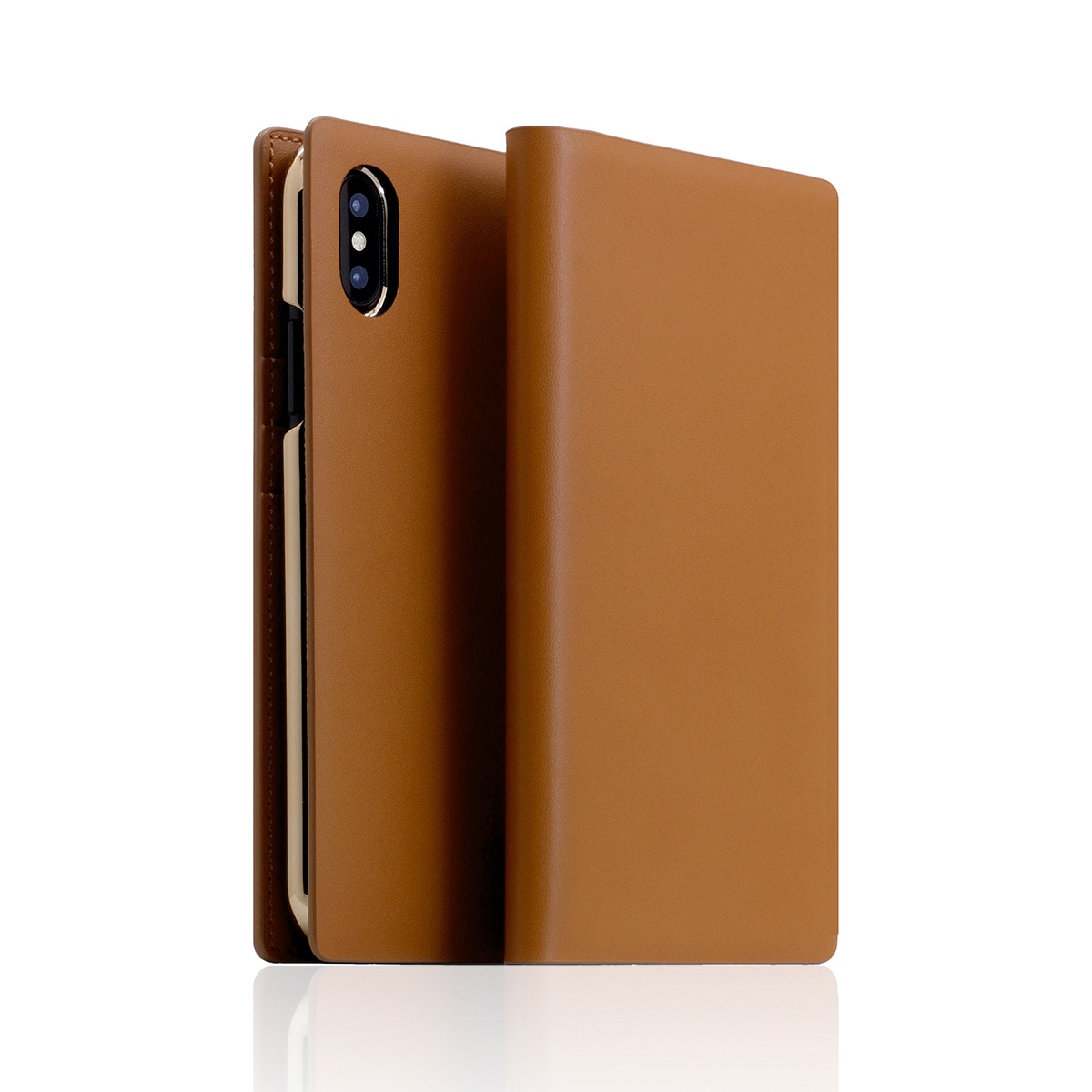 【iPhone XS / X ケース】 SLG Design Calf Skin Leather Diary （カーフスキンレザーダイアリー） 【手帳型 / 本革】