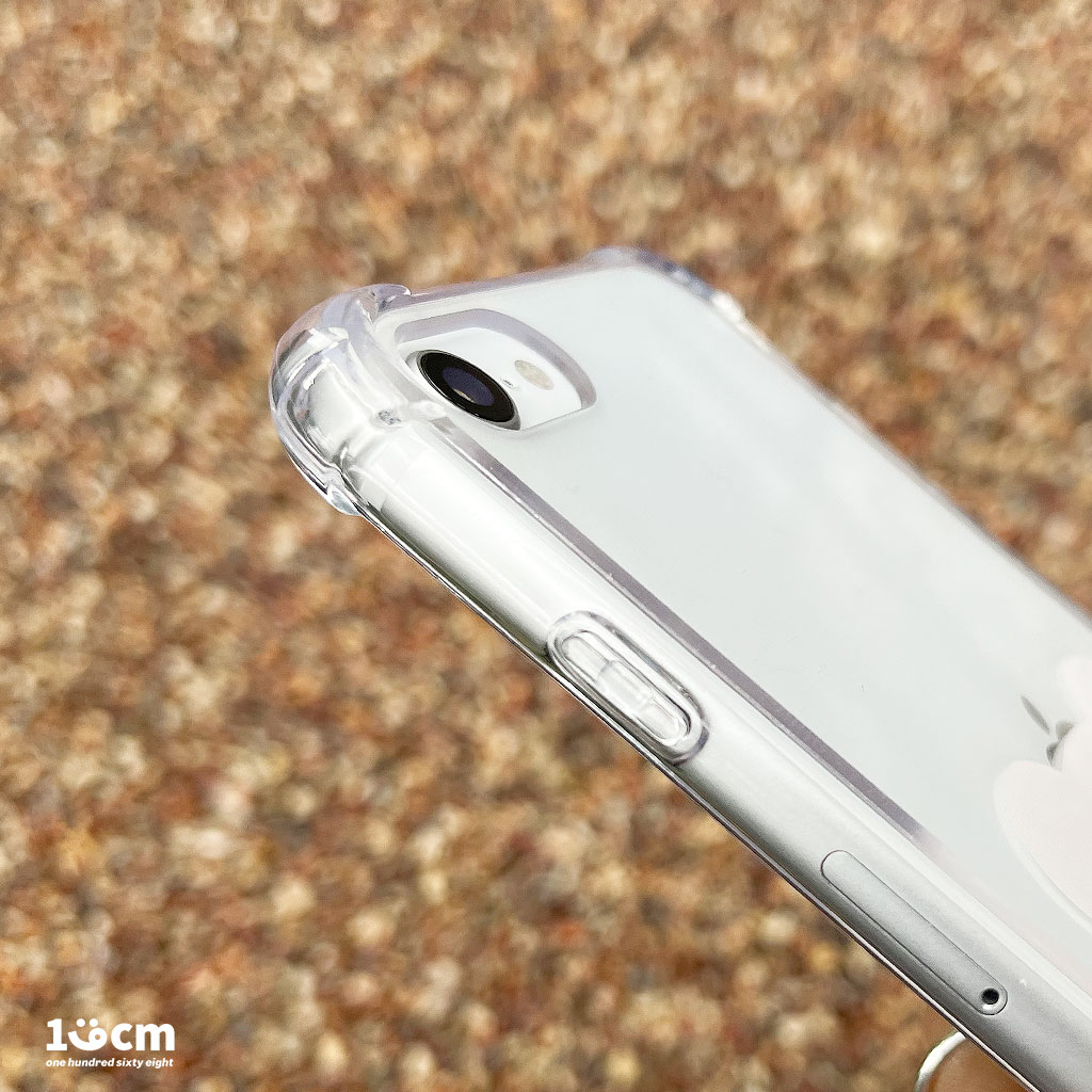 168cm iPhone SE3 ケース カバー 168cm ハイブリッドクリアケース くま