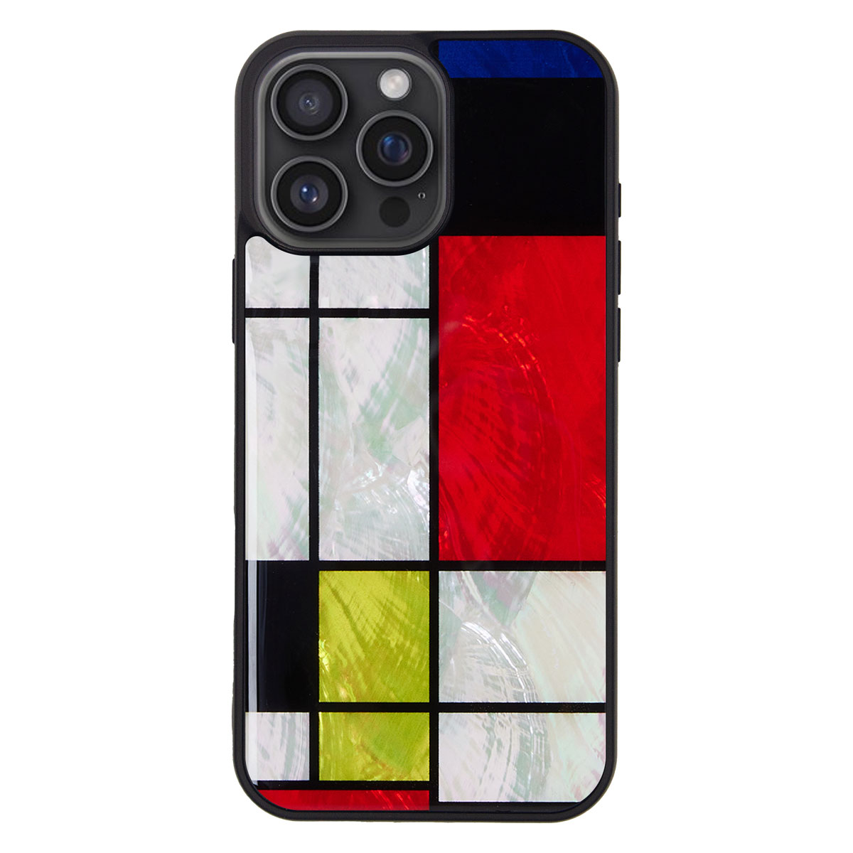 [ iPhone 17 Pro Max 用] 天然貝ケース Mondrian（モンドリアン）for iPhone 16 Pro Max