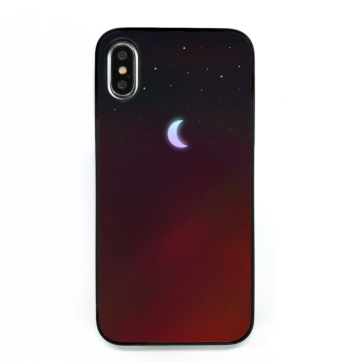iPhone XS / X ケース Dparks Twinkle Case ミニムーン（ディーパークス トゥインクルケース）アイフォン カバー ホログラム