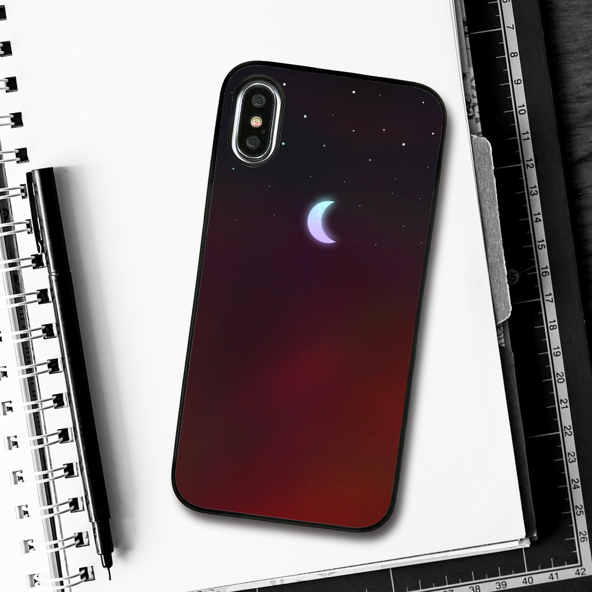 iPhone XS / X ケース Dparks Twinkle Case ミニムーン（ディーパークス トゥインクルケース）アイフォン カバー ホログラム
