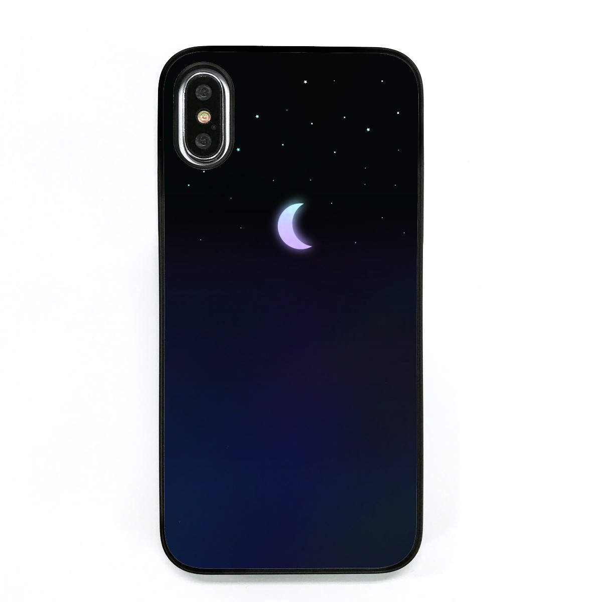 iPhone XS / X ケース Dparks Twinkle Case ミニムーン（ディーパークス トゥインクルケース）アイフォン カバー ホログラム