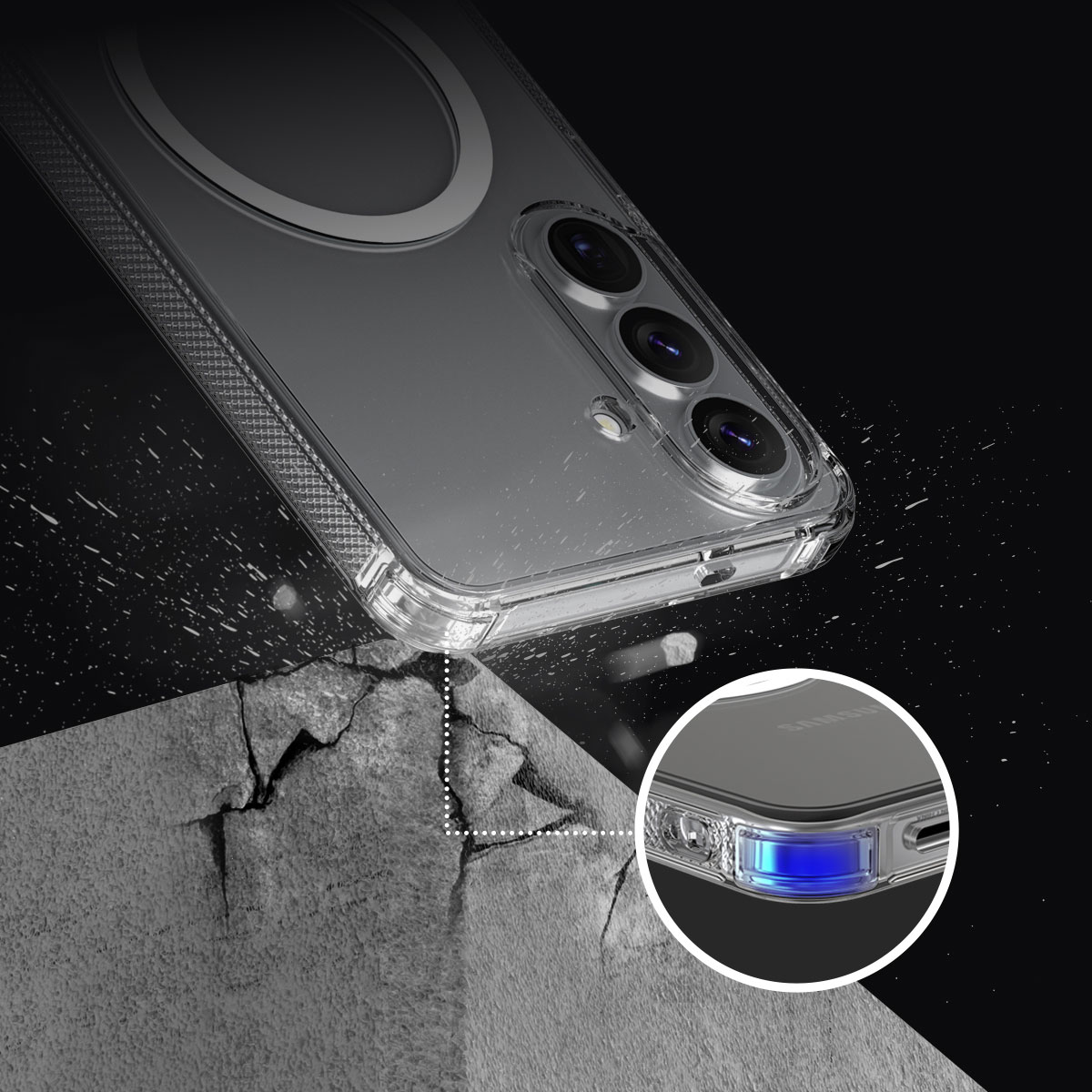 Galaxy S26 / S26+ / S26 Ultra ソフトカバー Qi2 & MagSafe対応 Flexield M  [SAMSUNGの公式認証] 米軍MIL規格 ケース ＜予約受付中＞