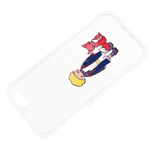 iPhone6s/6 ケース Dparks ソフトクリアケース リトルプリンス バラ キツネ （ディーパークス） アイフォン カバー バータイプ