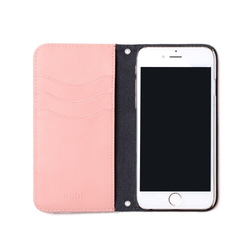 iPhone SE (第3世代) ケース カバー 【手帳型 本革】abbi Heart Diary [iPhone SE3/SE2/8/7]