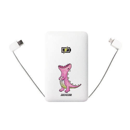 モバイルバッテリー 5000mAh ケーブル内蔵型 Type-C iPhone Android USB 対応 スマートフォン 充電器 Dparks （ディーパークス） スマホ 充電器 大容量 microUSB 充電ケーブル 電子シガレット対応 電子シガレット モバイル充電器