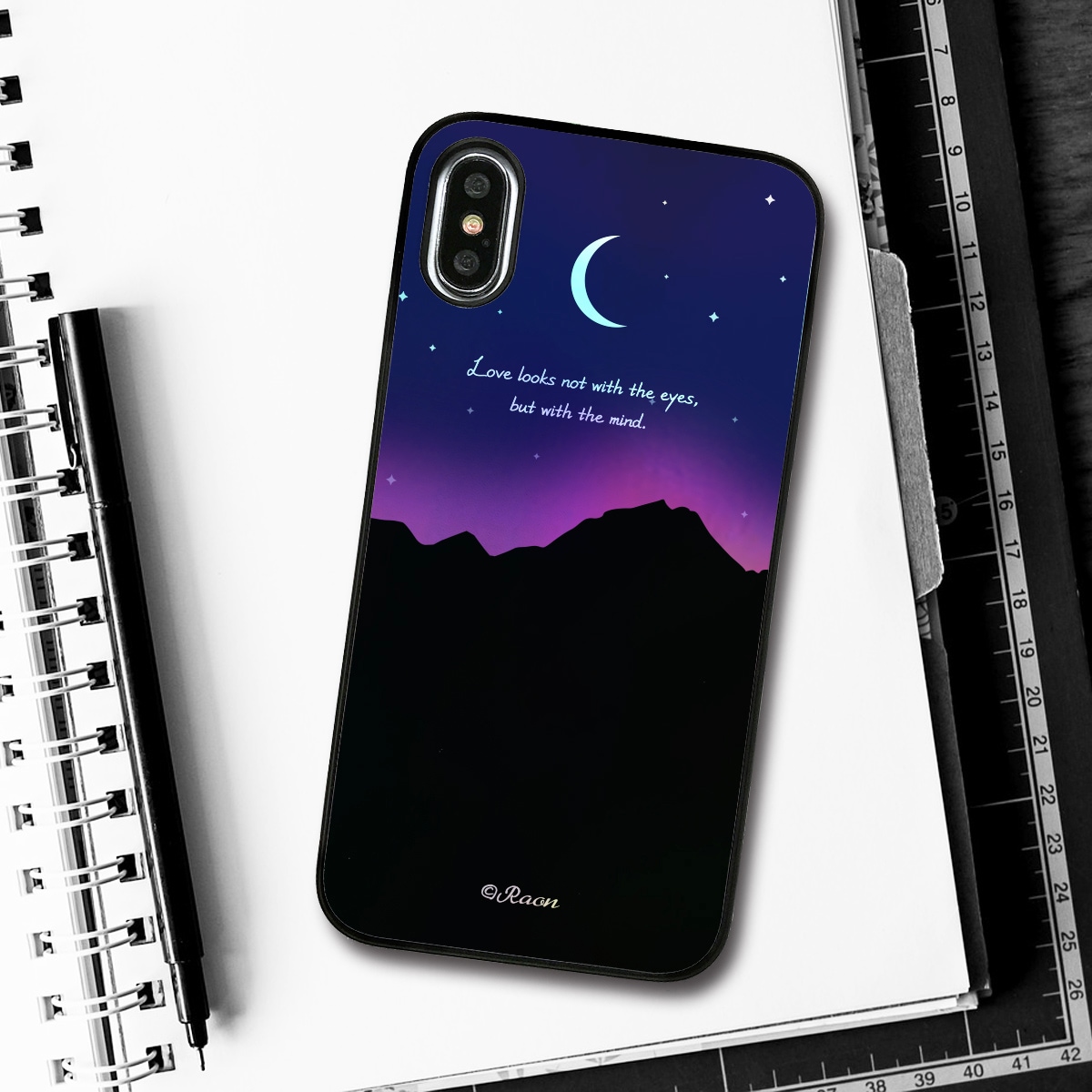 【iPhone XS / X ケース】 Dparks Twinkle Case オーロラムーンライト【ホログラム】