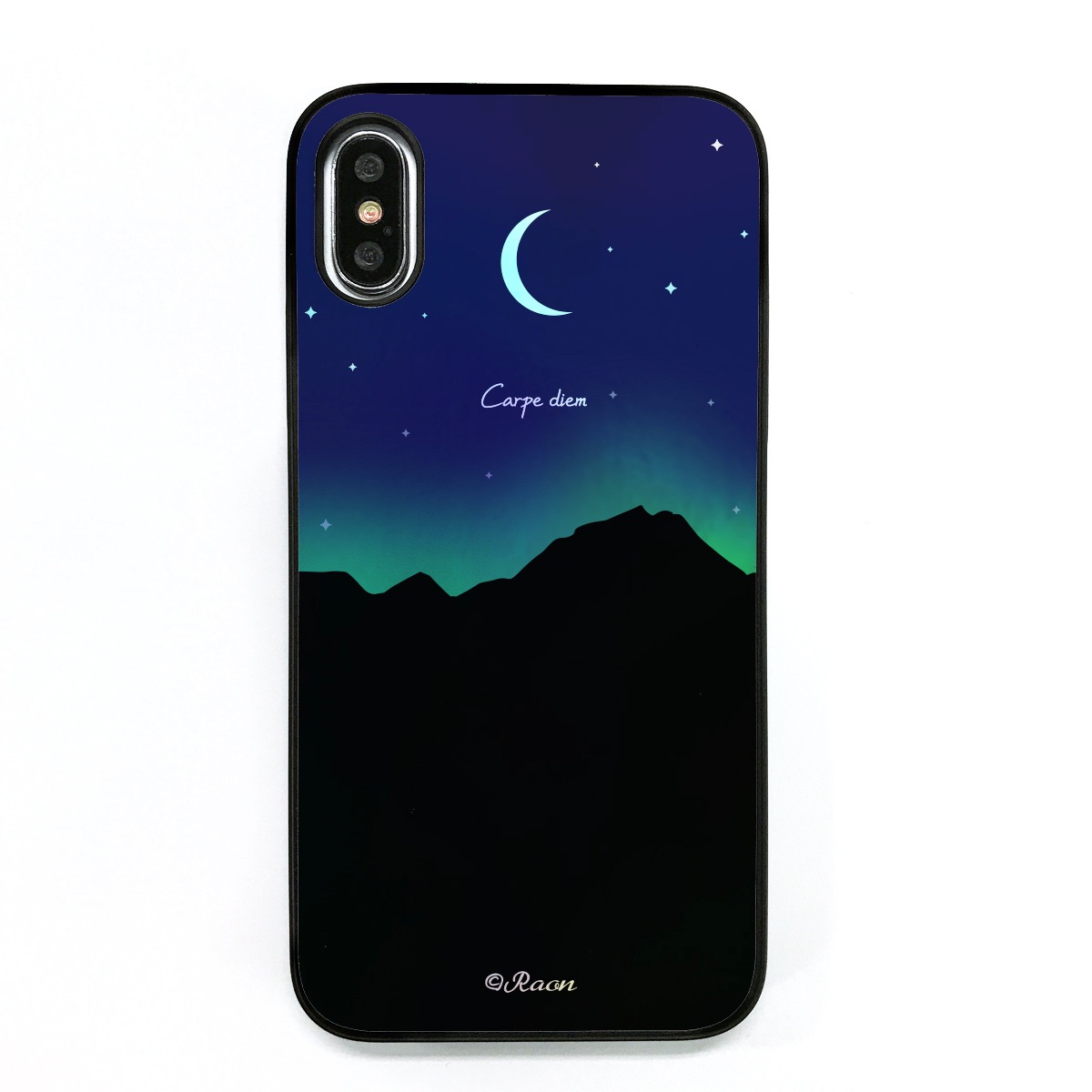 【iPhone XS / X ケース】 Dparks Twinkle Case オーロラムーンライト【ホログラム】