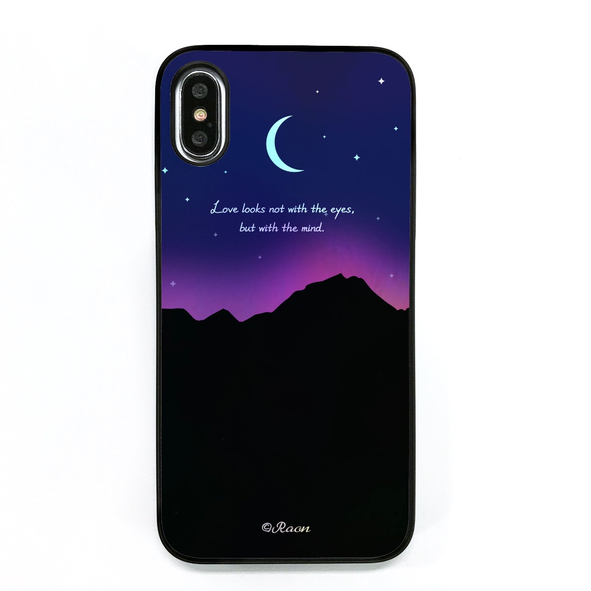 【iPhone XS / X ケース】 Dparks Twinkle Case オーロラムーンライト【ホログラム】